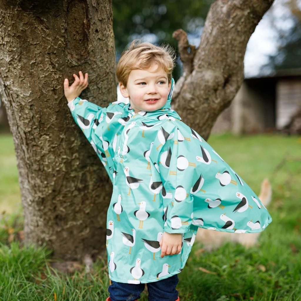 Poncho de Lluvia Impermeable Gaviotas