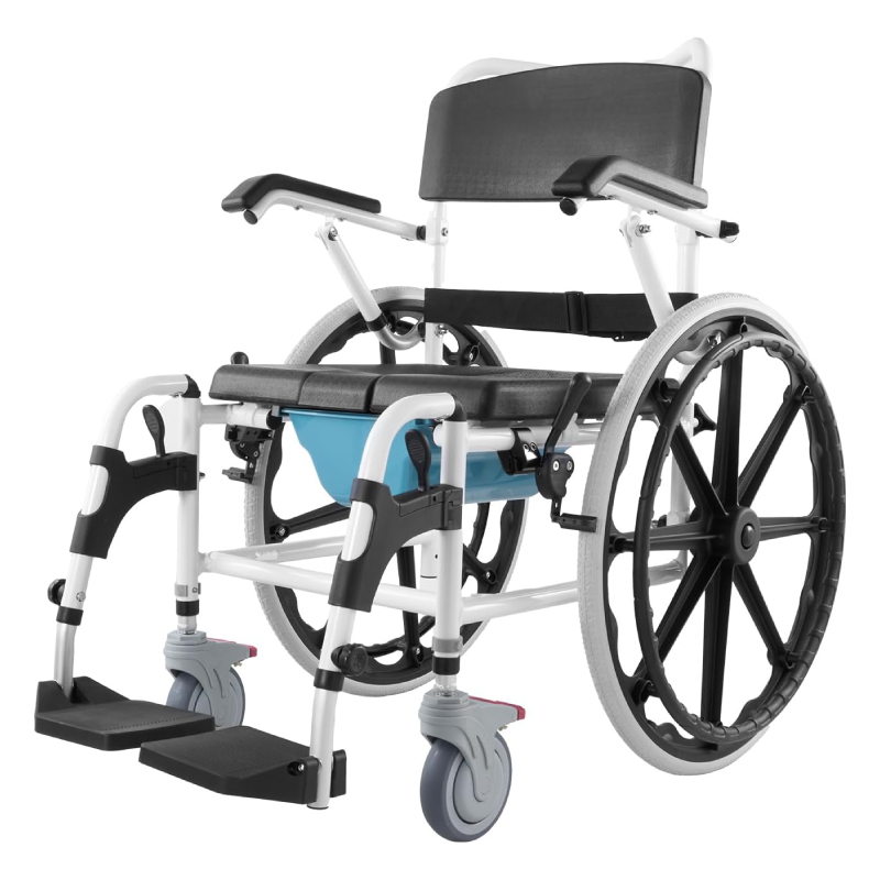 Silla de Ruedas Autopropulsable para Ducha y WC