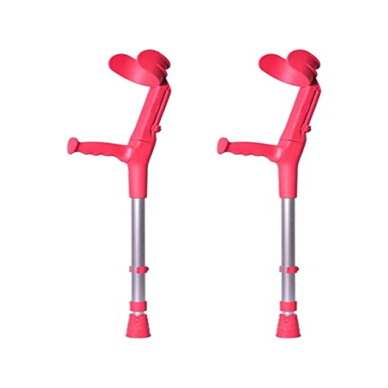 Muletas Infantiles Regulables de Aluminio Ligero Rosa