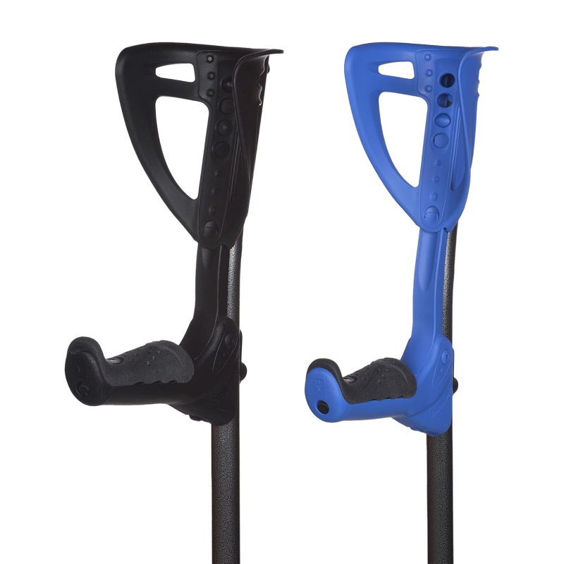 Muletas Ultraligeras Ergotech Regulables y con Empuñadura Plegable