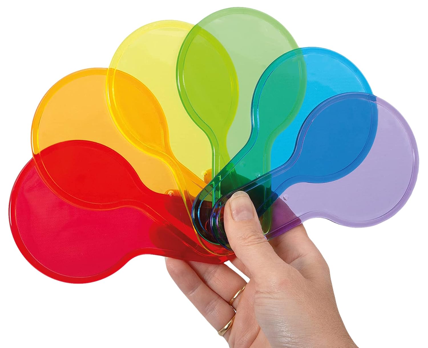 Juego de paletas de colores translúcidos