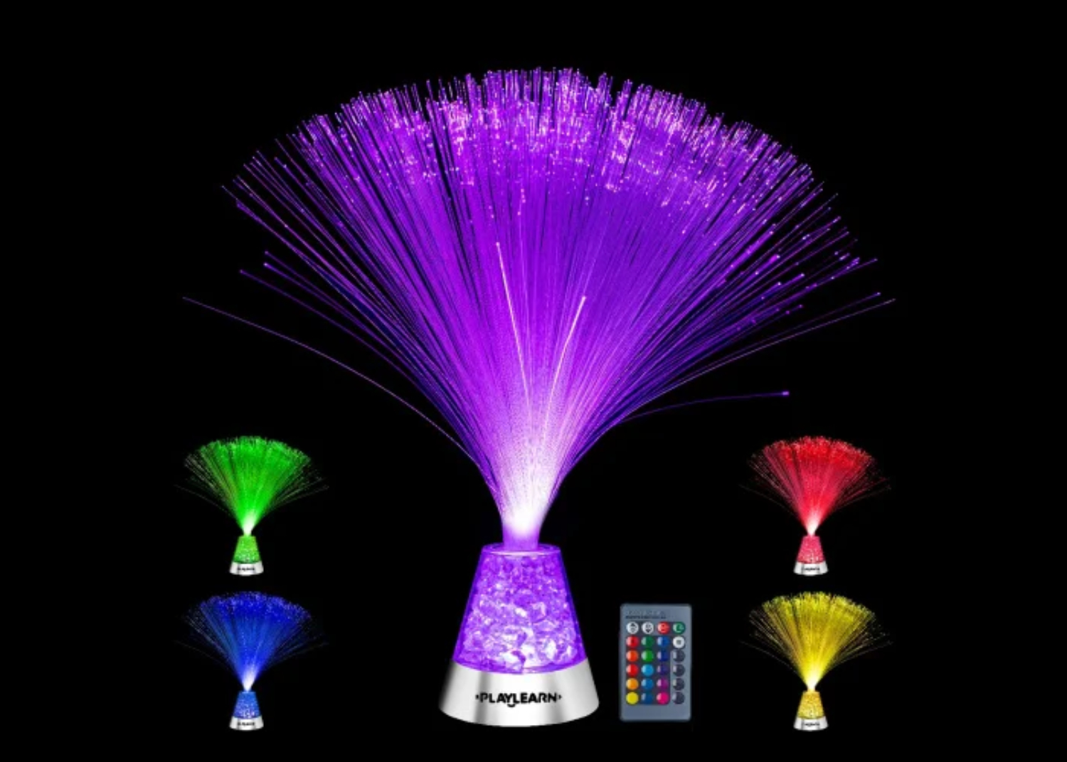 Lámpara de fibra óptica de 14" con control remoto