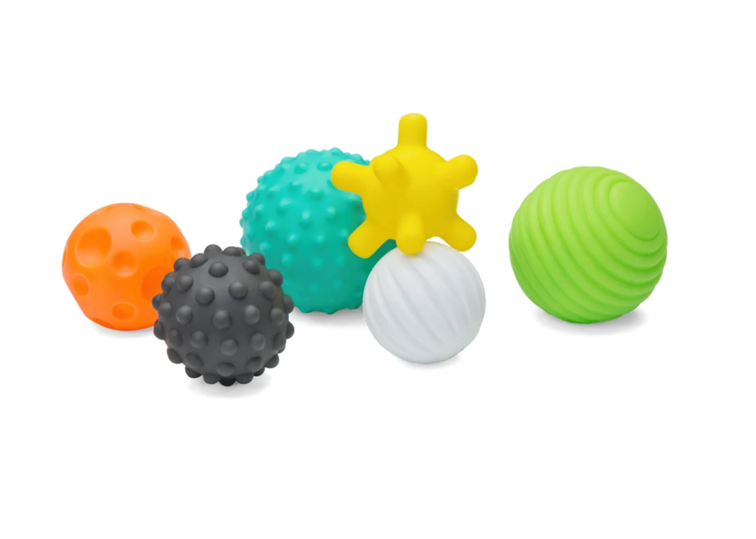 Set de 6 pelotas sensoriales con texturas