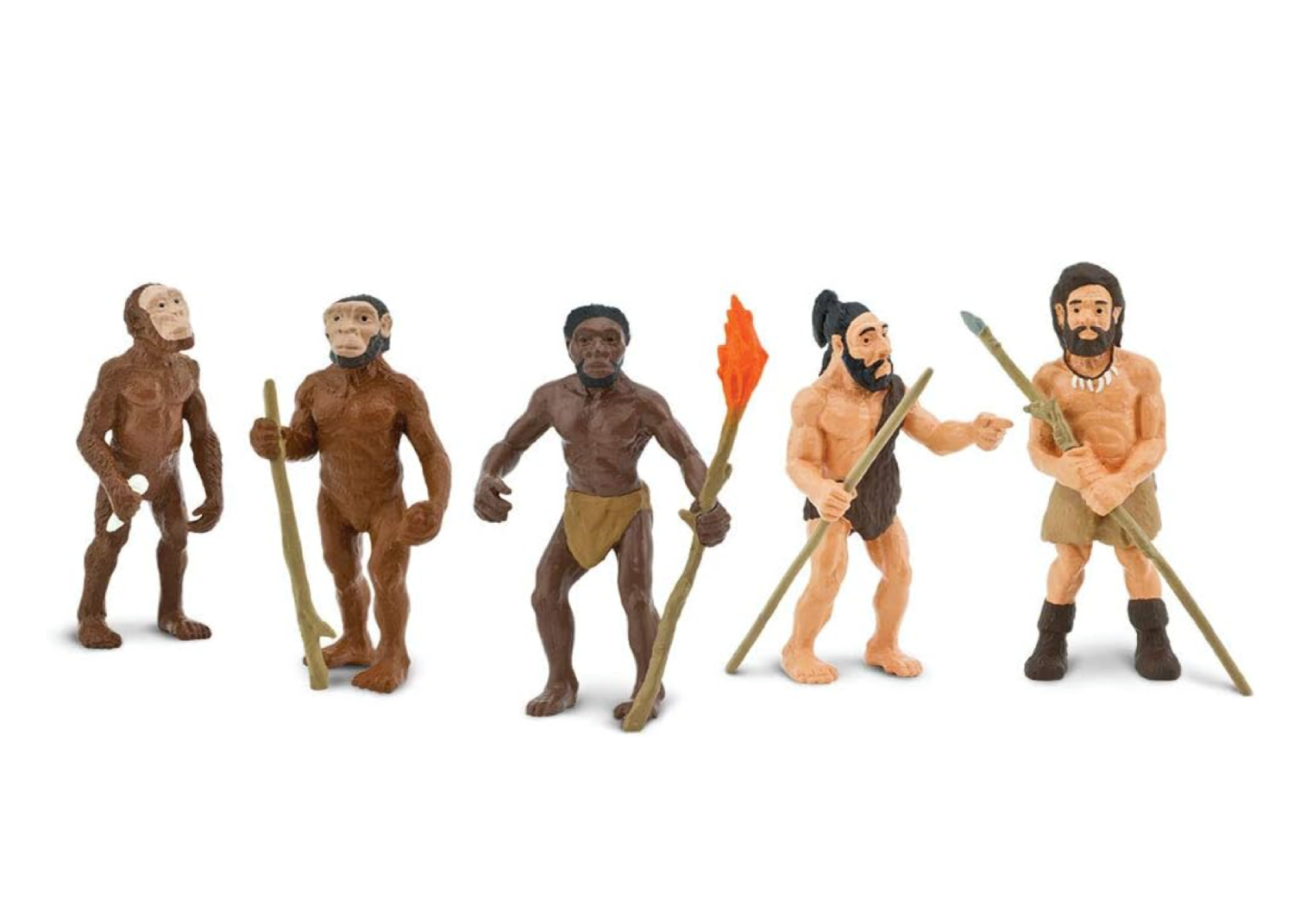 Set de 5 figuras Evolución humana