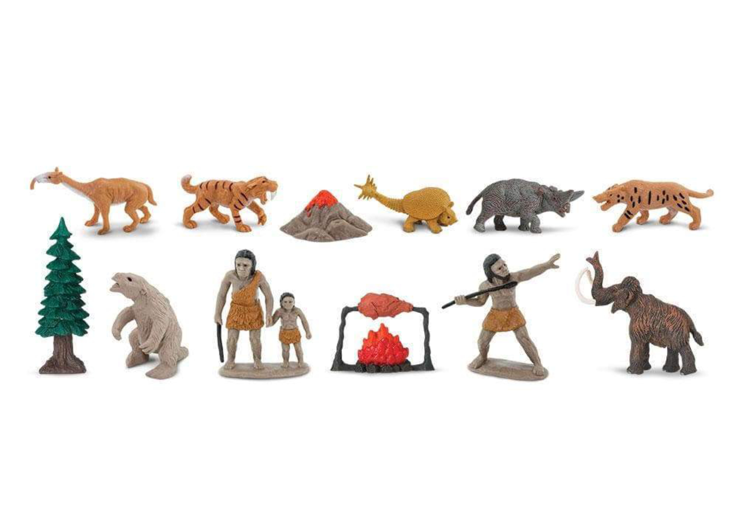Set de 12 miniaturas Vida Prehistórica