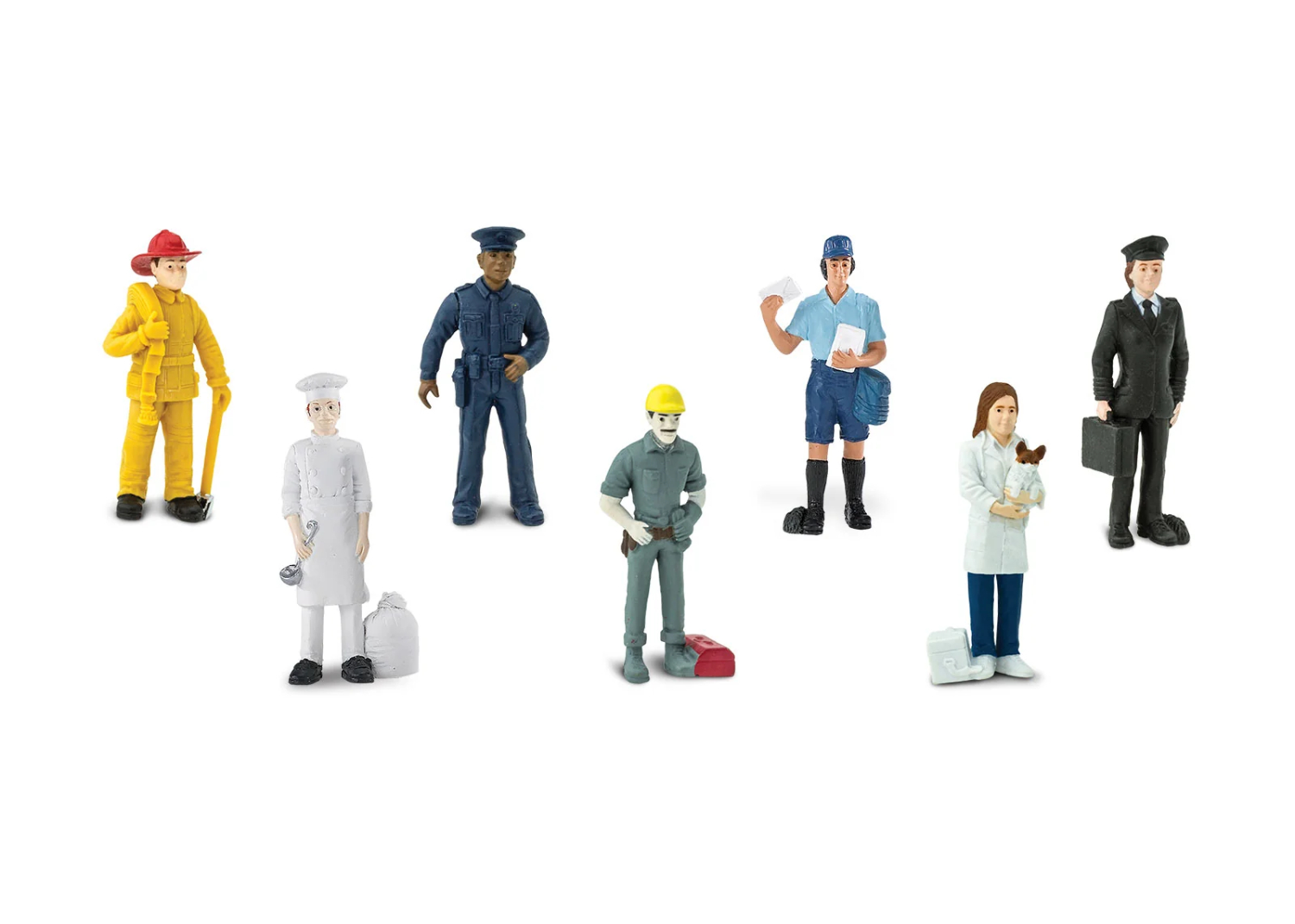 Set de 7 figuras de profesiones