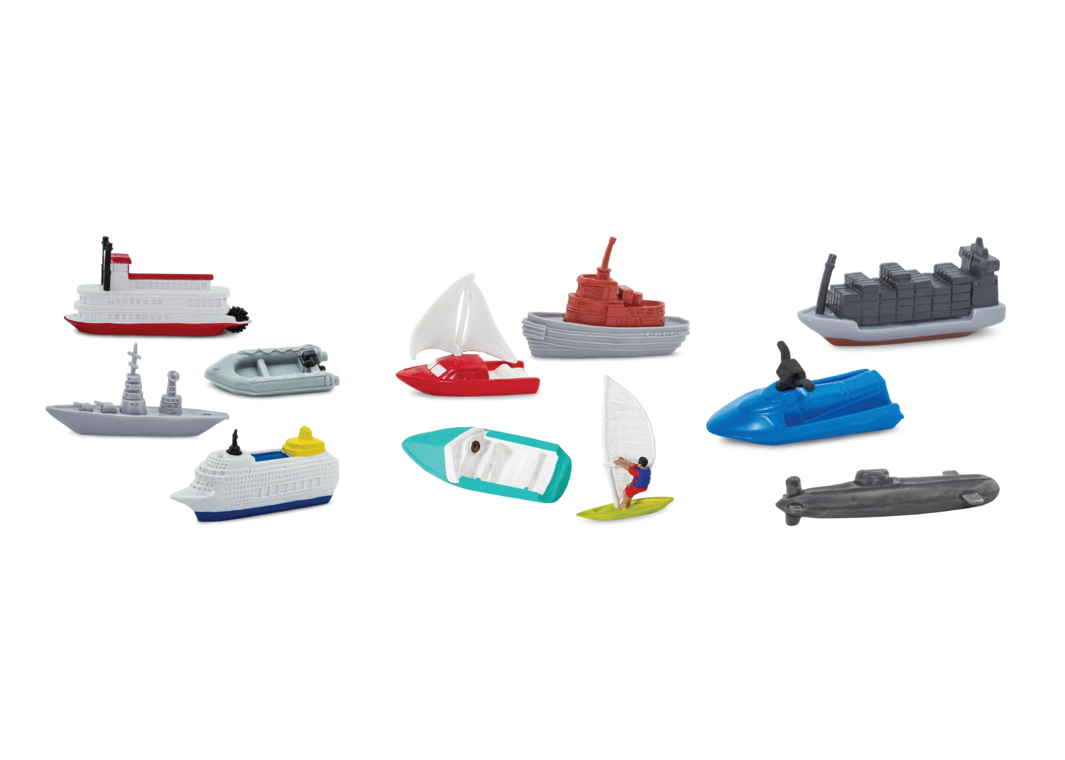 Set de 11 figuras Vehículos Acuáticos
