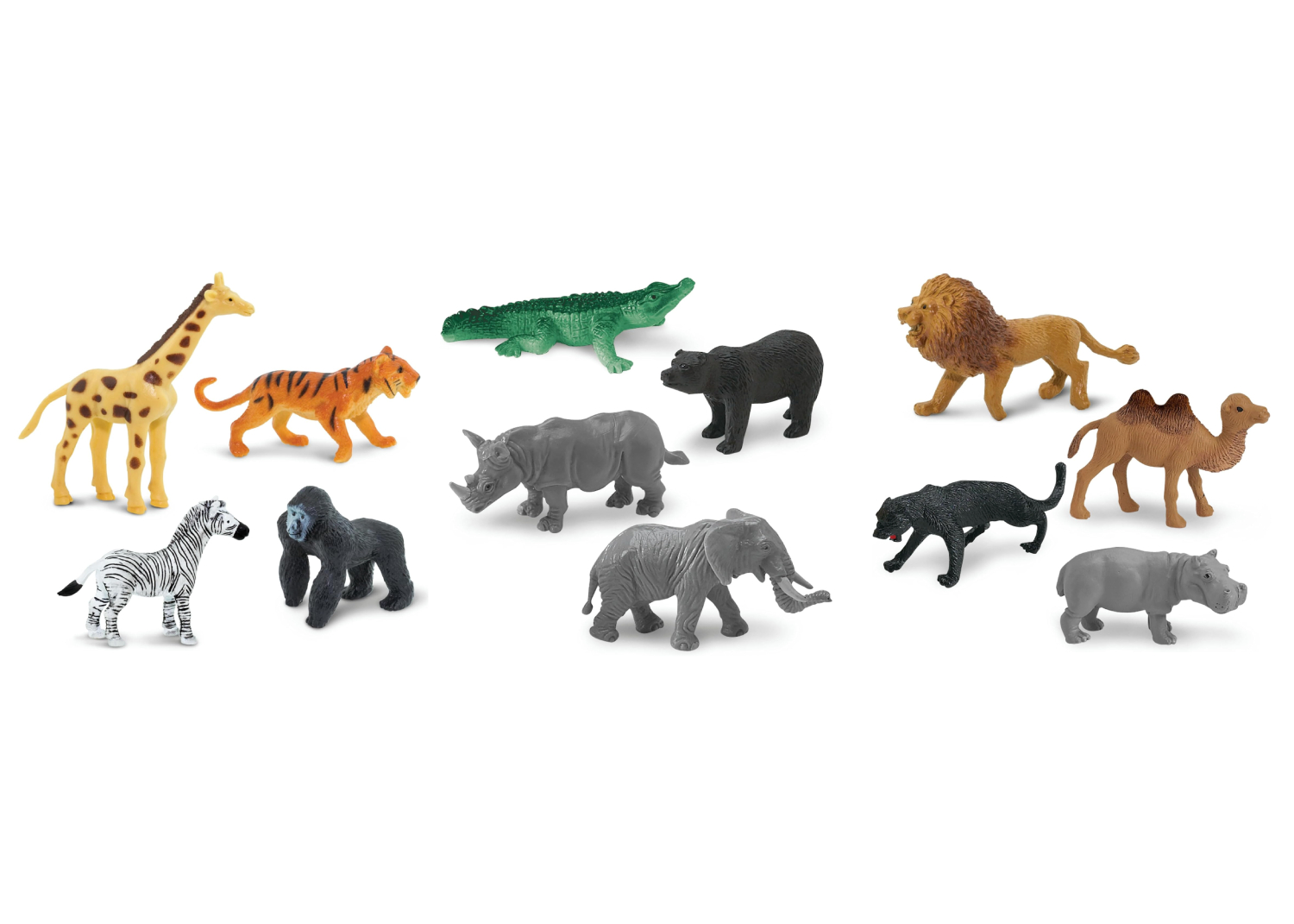 Set de 12 animales salvajes