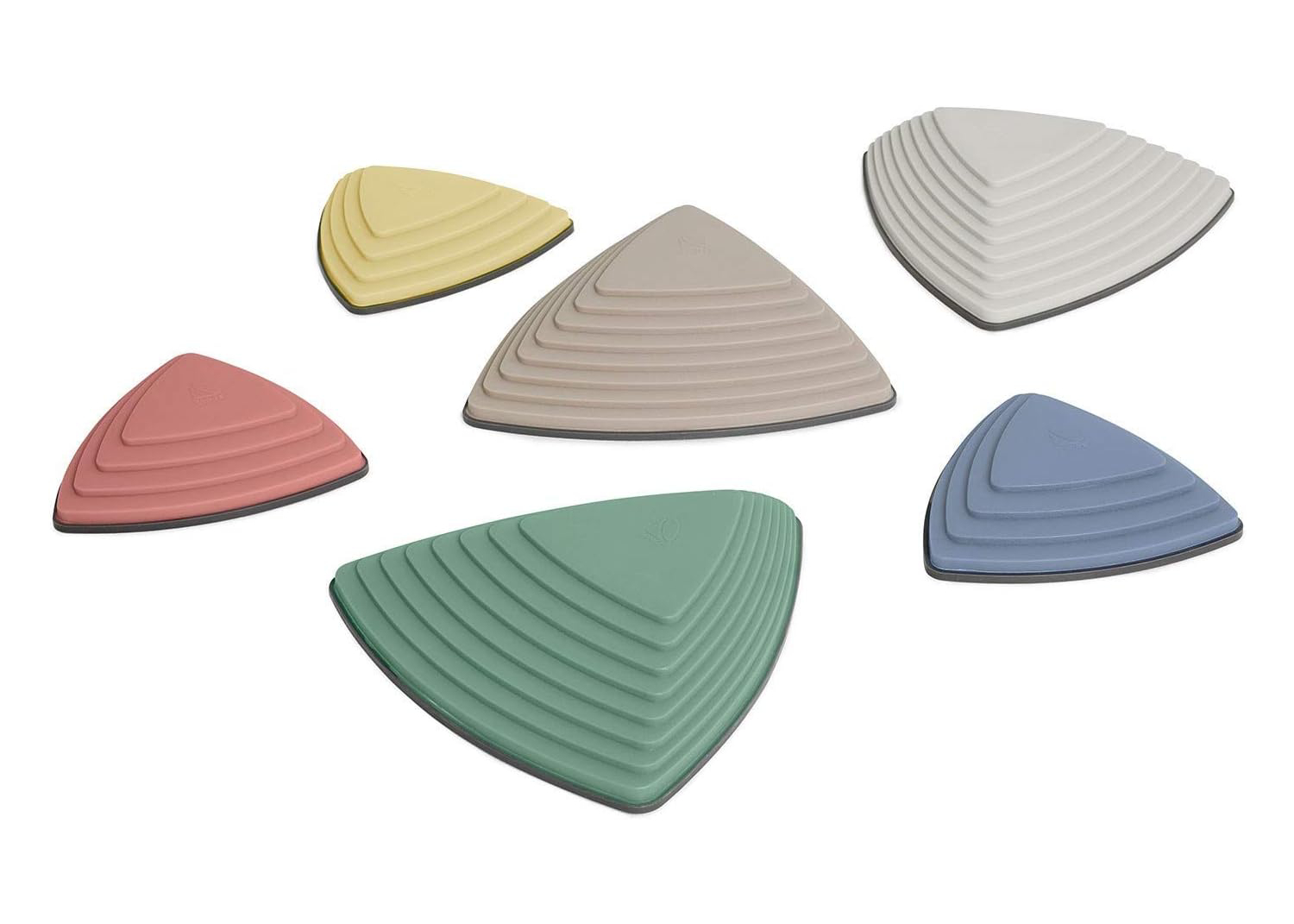Set de 6 Piedras de Río de Equilibrio Nordic para coordinación y planificación motora