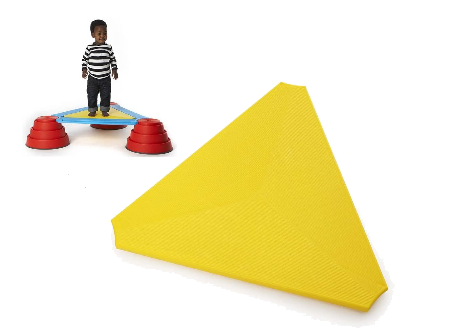 Plataforma triangular para ampliar circuitos de equilibrio Gonge