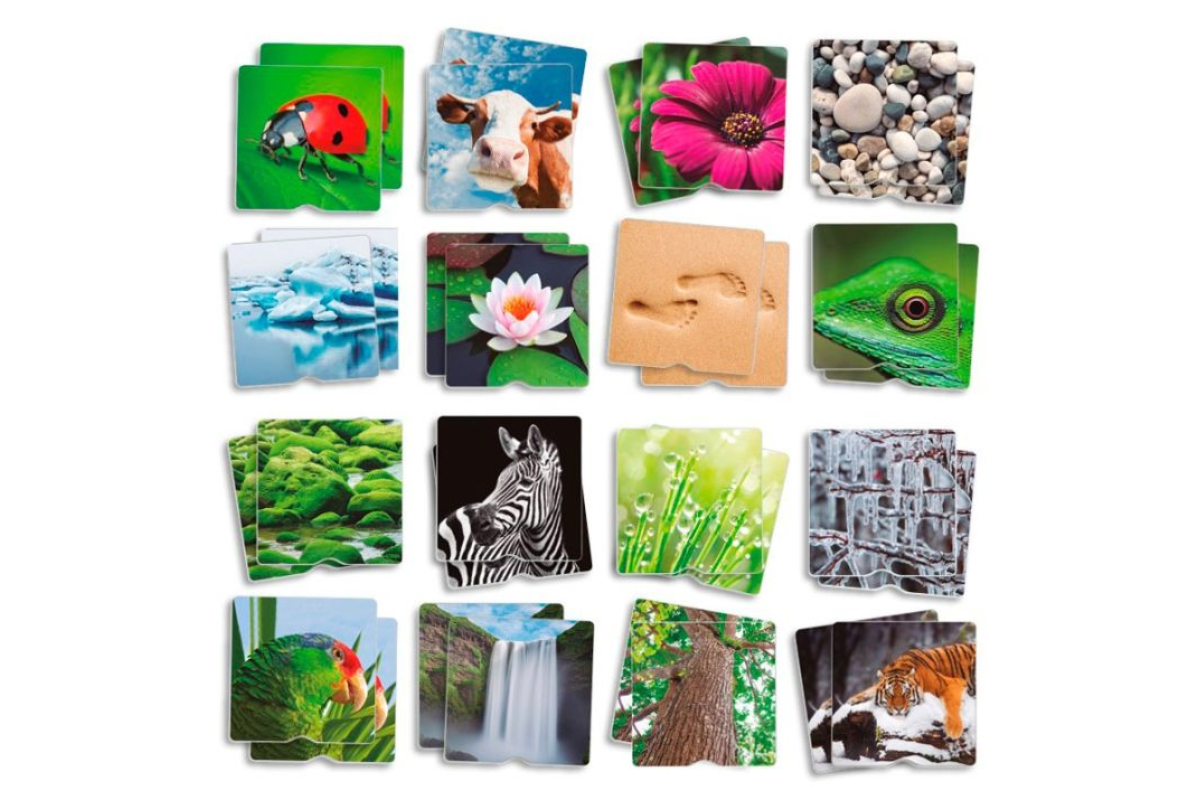 Maxi-Memory táctil naturaleza con texturas Akros