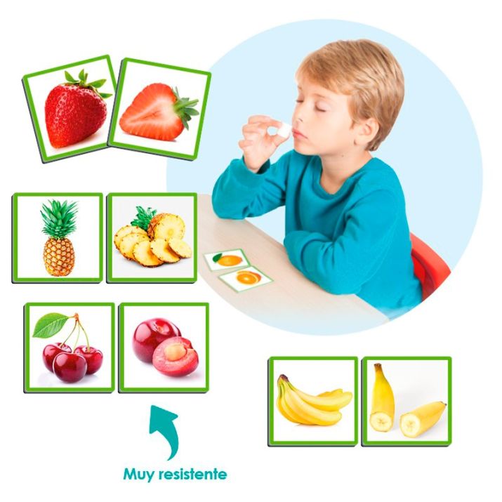 El olfato: las frutas y sus aromas – Akros | Juego sensorial de olores para reconocer 12 frutas